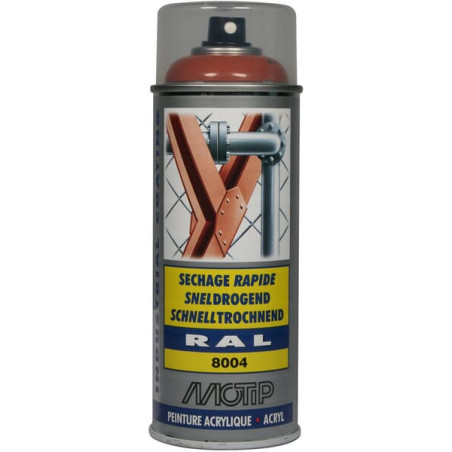 Lakier akrylowy w sprayu, RAL 8004 brązowy 400 ml
