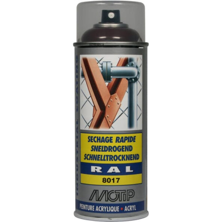 Lakier akrylowy w sprayu, RAL 8017 brązowy 400 ml