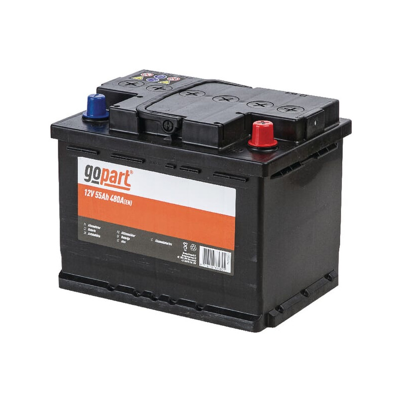 Akumulator 12V 55Ah EN 480A 242x175x190 P+ Gopart