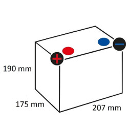 Akumulator 12V 45Ah EN 400A 207x175x190 L+ Kramp