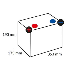 Akumulator 12V 88Ah EN 700A 353x175x190 L+ Kramp