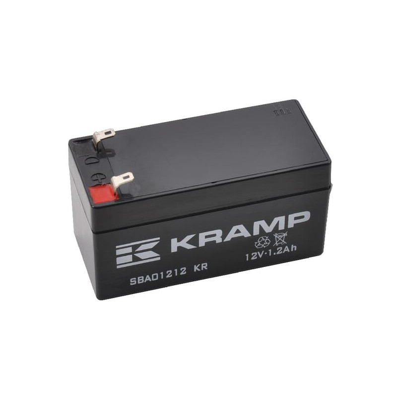 Akumulator 12V 1,2Ah 97x48x53 krótki bok P+ Kramp