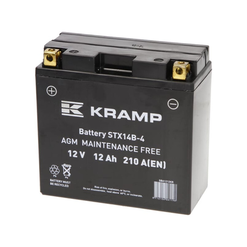 Akumulator 12V 12Ah EN 210A 151x70x147 L+ Kramp