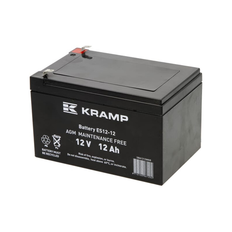 Akumulator 12V 12Ah 151x98x93 krótki bok L+ Kramp