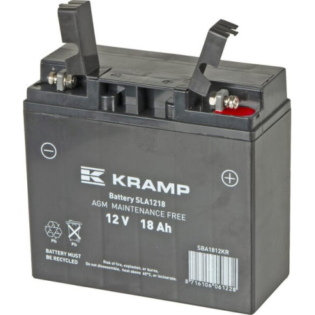 Akumulator 12V 18Ah EN 140A 181x77x167 P+ Kramp