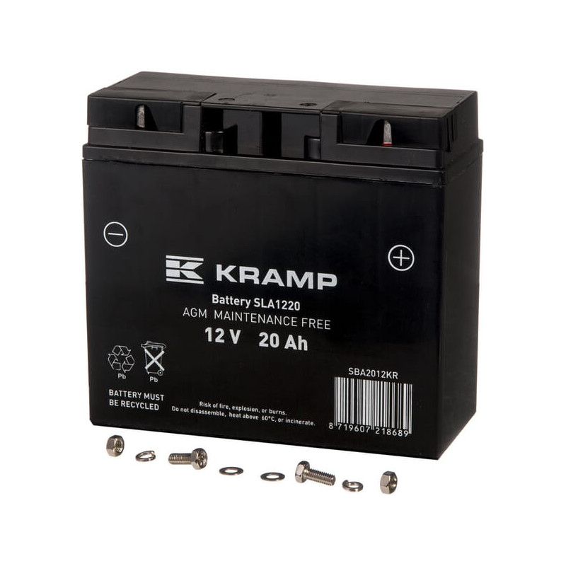 Akumulator 12V 20Ah DIN 70A 181x77x167 P+ Kramp