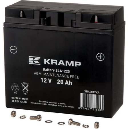 Akumulator 12V 20Ah DIN 70A 181x77x167 P+ Kramp