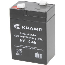 Akumulator 6V 4Ah 70x47x101 po przekątnej L+ Kramp