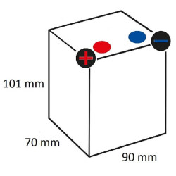 Akumulator 12V 5Ah 90x70x101 L+ Kramp