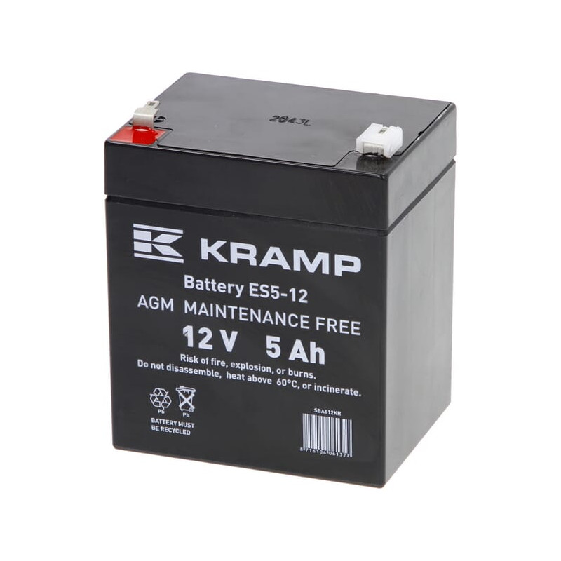 Akumulator 12V 5Ah 90x70x101 L+ Kramp
