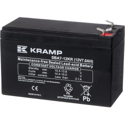 Akumulator 12V 7Ah 151x65x100 krótki bok L+ Kramp