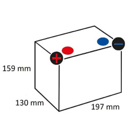 Akumulator 12V 24Ah EN 250A 197x130x159 L+ Kramp