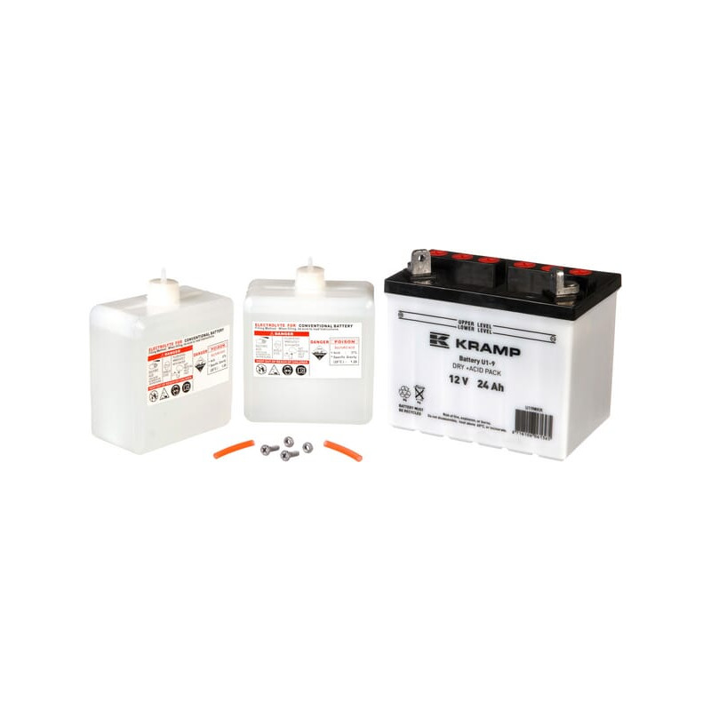 Akumulator 12V 24Ah EN 220A 196x130x184 L+ Kramp