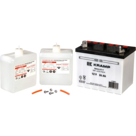 Akumulator 12V 24Ah EN 220A 196x130x184 L+ Kramp