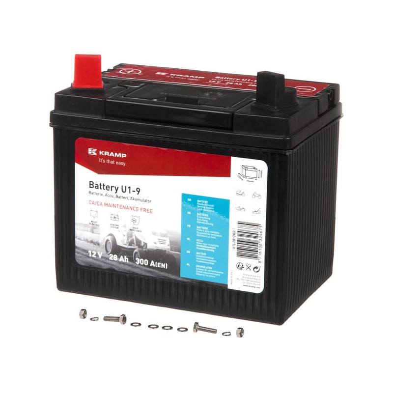 Akumulator 12V 28Ah EN 300A 196x130x181 L+ Kramp