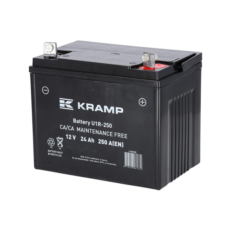 Akumulator 12V 24Ah EN 250A 197x130x159 P+ Kramp