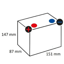 Akumulator 12V 12Ah EN 200A 151x87x147 L+ Kramp
