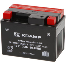 Akumulator 12V 3Ah EN 50A 114x71x86 P+ Kramp