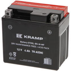 Akumulator 12V 4Ah EN 70A 114x71x106 P+ Kramp