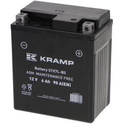 Akumulator 12V 6Ah EN 90A 114x71x131 P+ Kramp