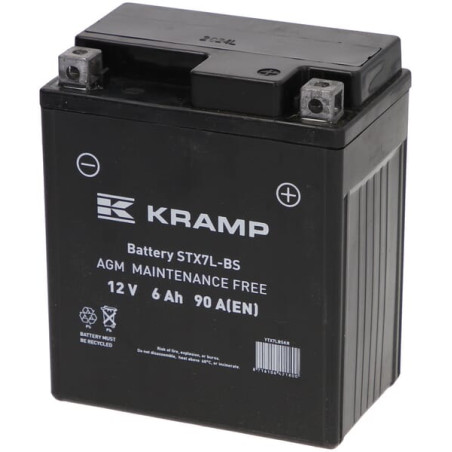Akumulator 12V 6Ah EN 90A 114x71x131 P+ Kramp