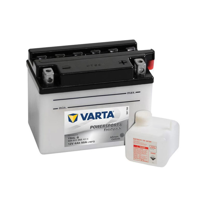 Akumulator 12V 4Ah EN 50A 121x71x93 P+ Powersports Freshpack VARTA