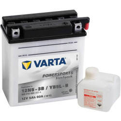 Akumulator 12V 5Ah EN 60A 121x61x131 P+ Powersports Freshpack VARTA