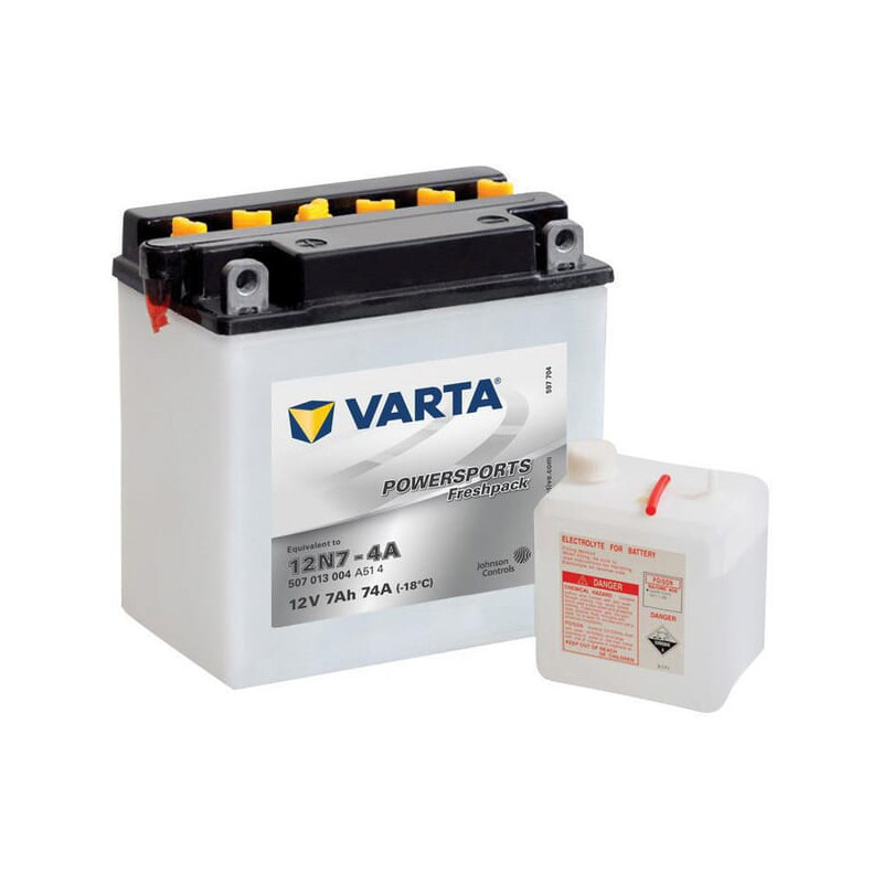 Akumulator 12V 7Ah EN 74A 136x75x133 L+ Powersports Freshpack VARTA