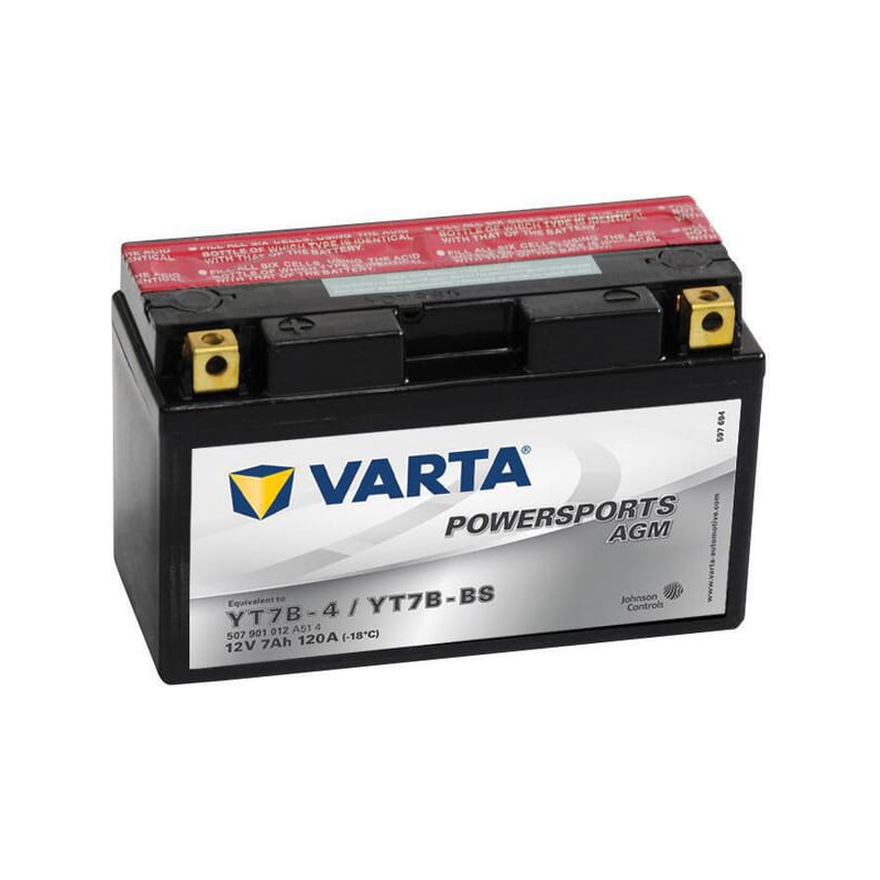 Akumulator 12V 7Ah EN 120A 150x66x94 L+ AGM Varta