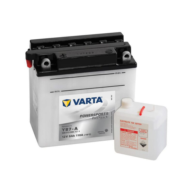 Akumulator 12V 8Ah EN 110A 137x76x134 L+ Powersports Freshpack VARTA