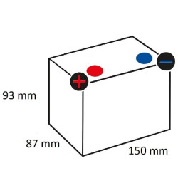 Akumulator 12V 8Ah EN 150A 150x87x93 L+ AGM Varta