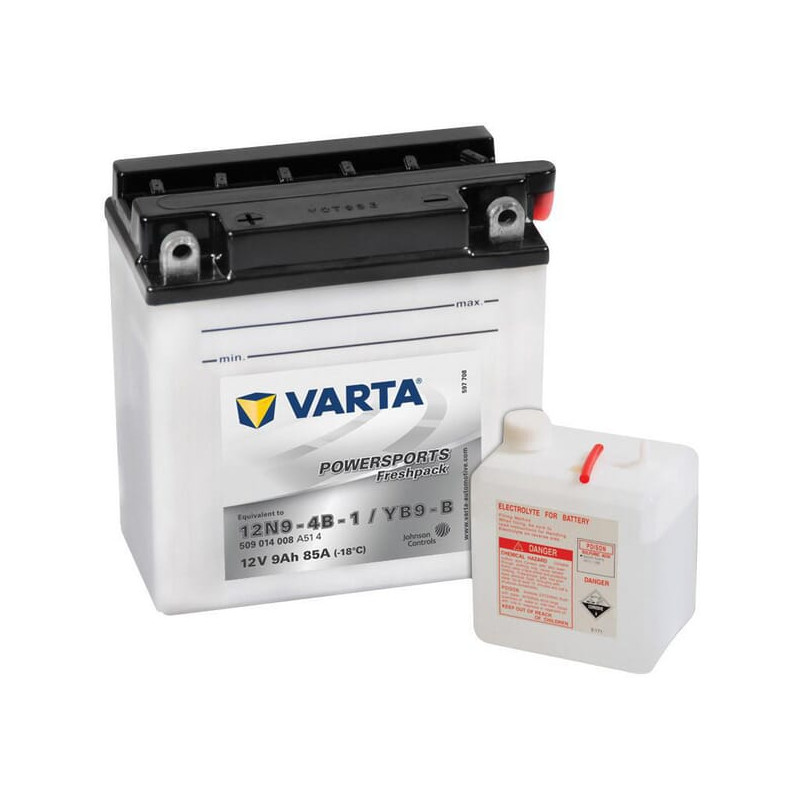 Akumulator 12V 9Ah EN 85A 136x76x139 L+ Powersports Freshpack VARTA
