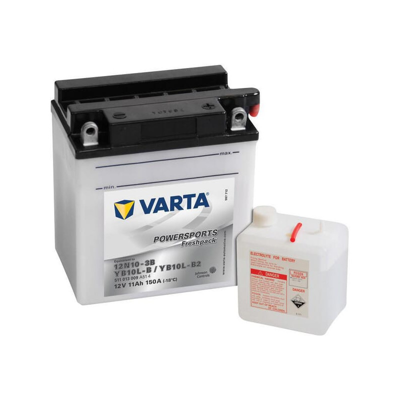 Akumulator 12V 11Ah EN 150A 136x91x146 P+ Powersports Freshpack VARTA
