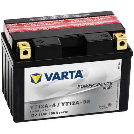 Akumulator 12V 11Ah EN 160A 150x88x105 L+ AGM Varta