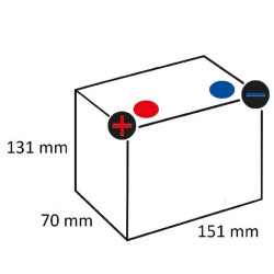Akumulator 12V 12Ah EN 215A 151x70x131 L+ AGM Varta