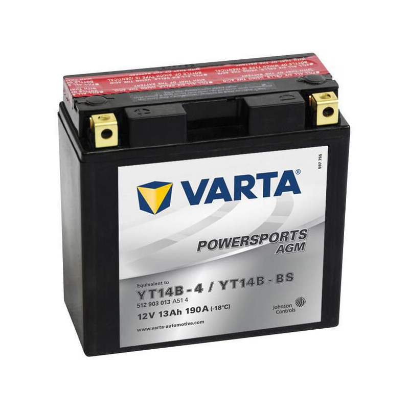 Akumulator 12V 12Ah EN 190A 152x70x150 L+ AGM Varta