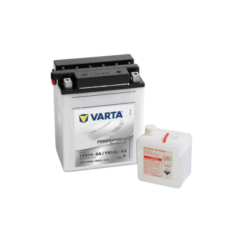 Akumulator 12V 14Ah EN 190A 136x91x166 P+ Powersports Freshpack VARTA