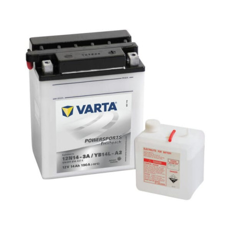 Akumulator 12V 14Ah EN 190A 136x91x166 P+ Powersports Freshpack VARTA