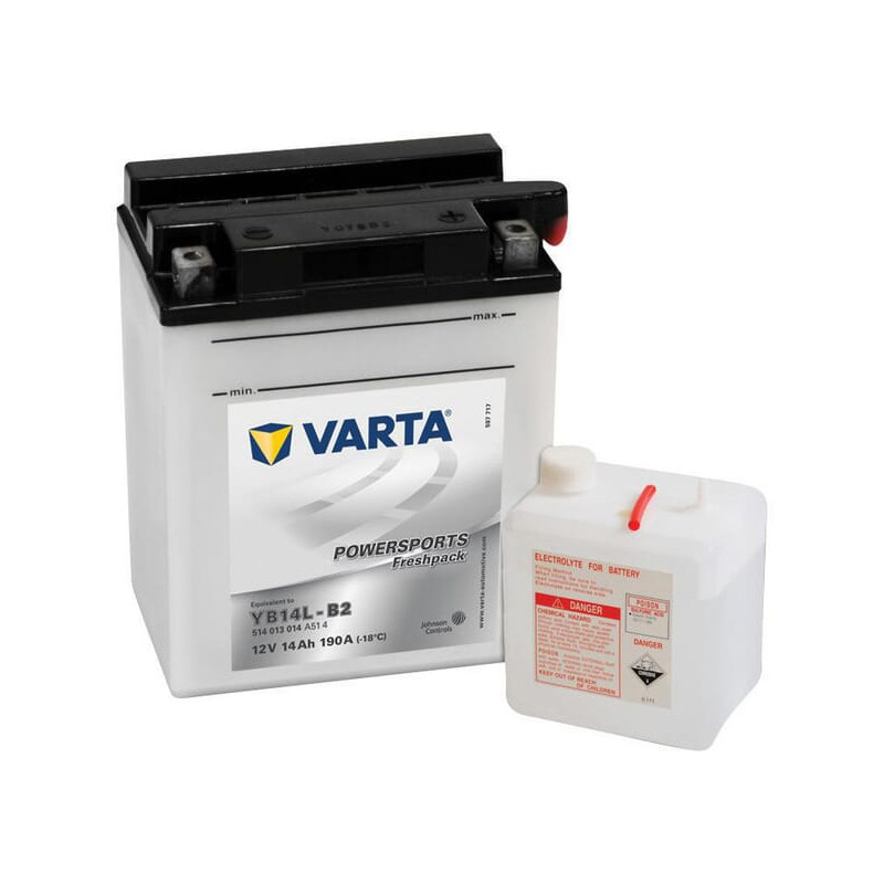 Akumulator 12V 14Ah EN 190A 136x91x166 P+ Powersports Freshpack VARTA