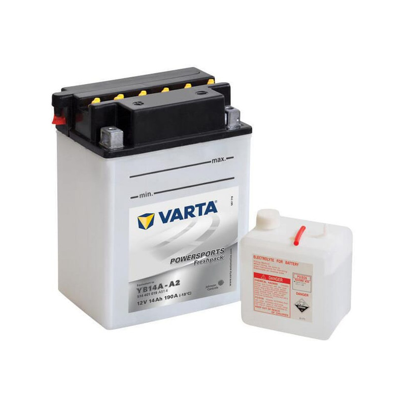 Akumulator 12V 14Ah EN 190A 135x90x177 L+ Powersports Freshpack VARTA