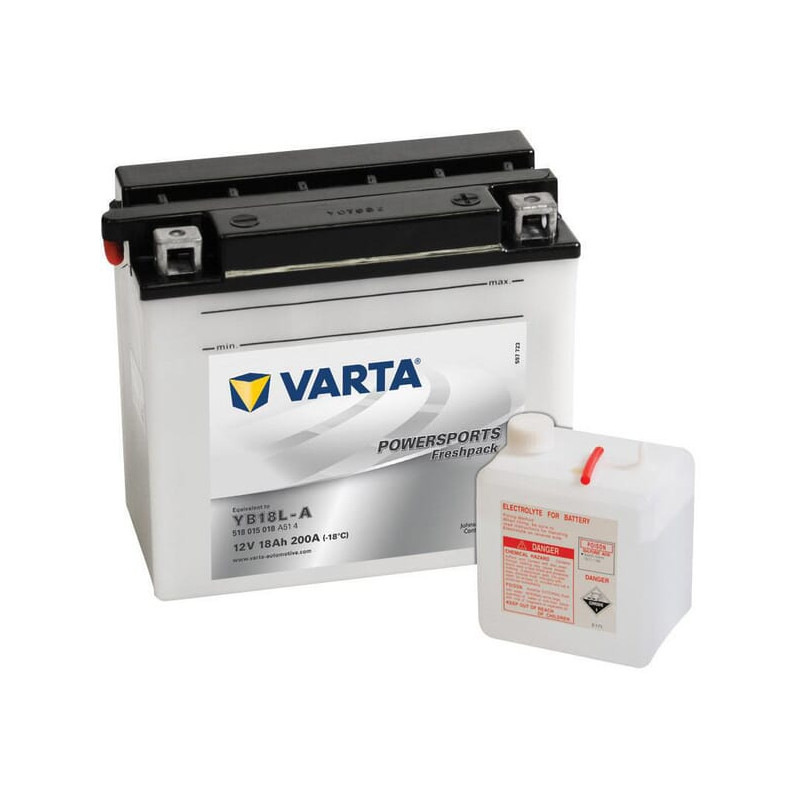 Akumulator 12V 18Ah EN 200A 181x92x164 P+ Powersports Freshpack VARTA