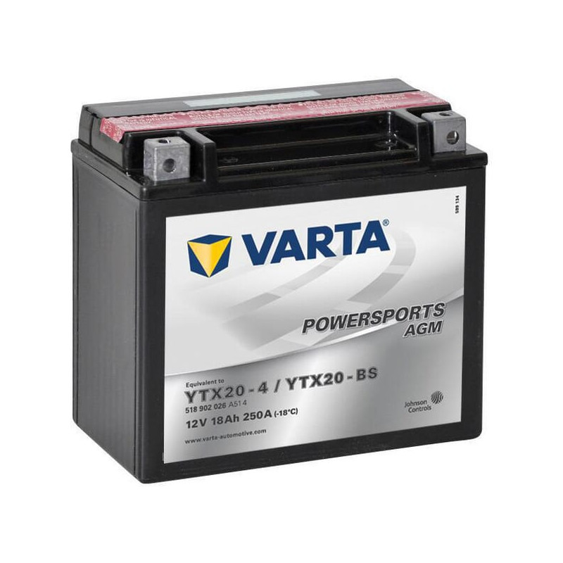 Akumulator 12V 18Ah EN 250A 177x88x156 L+ AGM Varta
