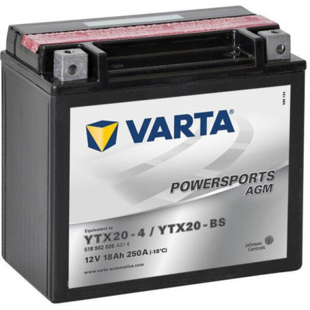 Akumulator 12V 18Ah EN 250A 177x88x156 L+ AGM Varta