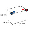 Akumulator 12V 19Ah EN 170A 186x82x171 P+ Powersports Freshpack VARTA