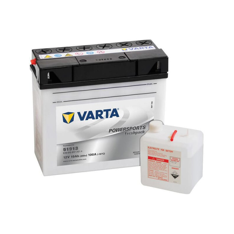 Akumulator 12V 19Ah EN 170A 186x82x171 P+ Powersports Freshpack VARTA