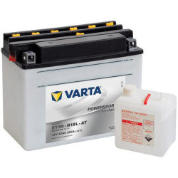 Akumulator 12V 20Ah EN 260A 205x90x162 P+ Powersports Freshpack VARTA