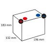 Akumulator 12V 22Ah EN 340A 196x132x183 L+ Powersports VARTA