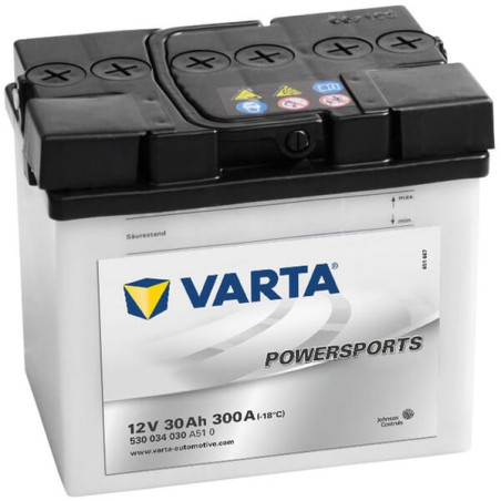 Akumulator 12V 30Ah EN 300A 186x130x171 L+ Powersports VARTA
