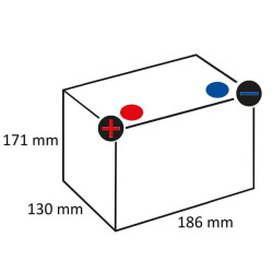 Akumulator 12V 30Ah EN 300A 186x130x171 L+ Powersports VARTA