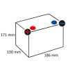 Akumulator 12V 30Ah EN 300A 186x130x171 L+ Powersports VARTA